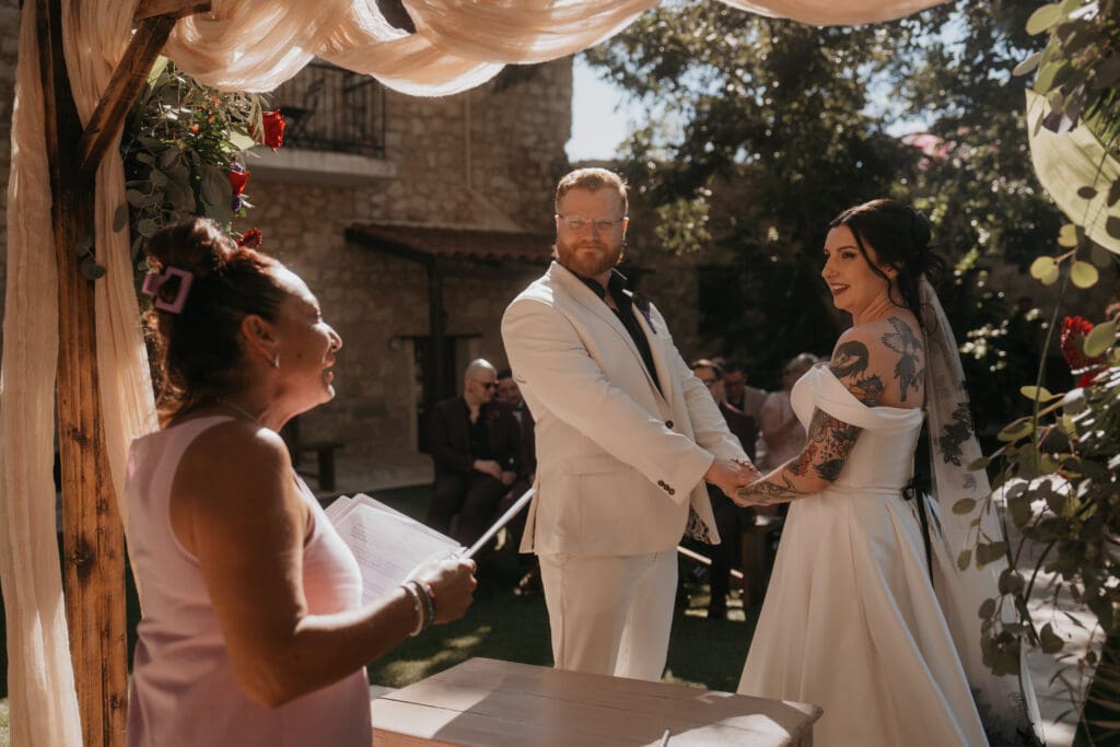 Wedding ceremony at Vasilias Nikoklis Inn, Cyrpus